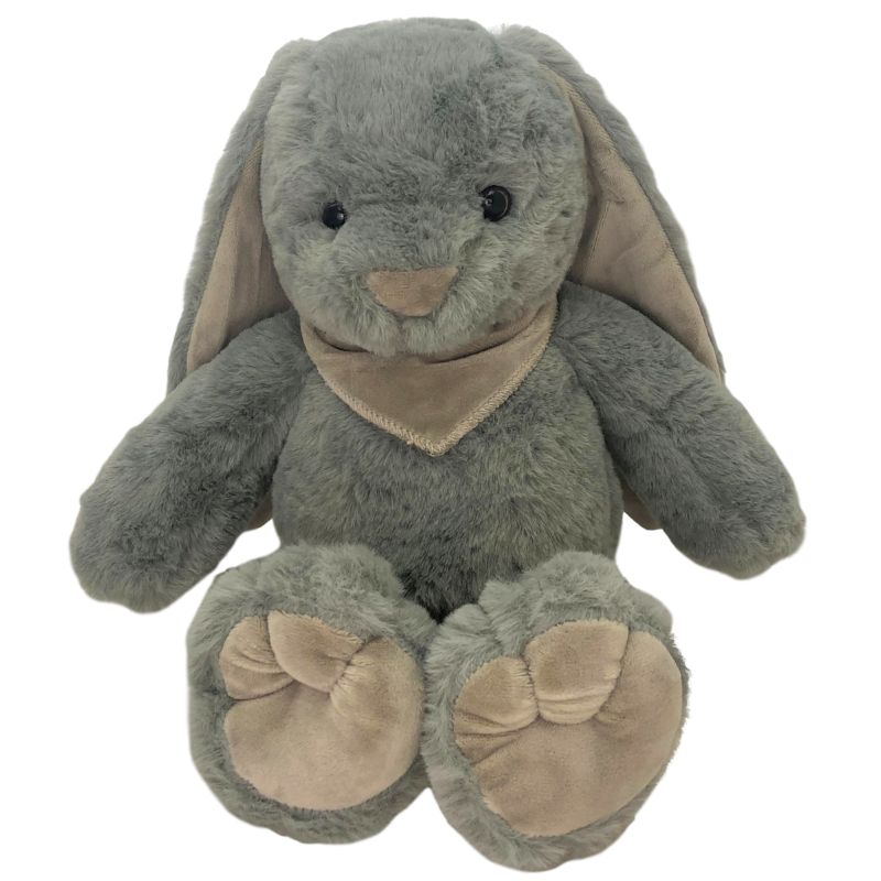 Personalised Plush bunny grey ears (grey)