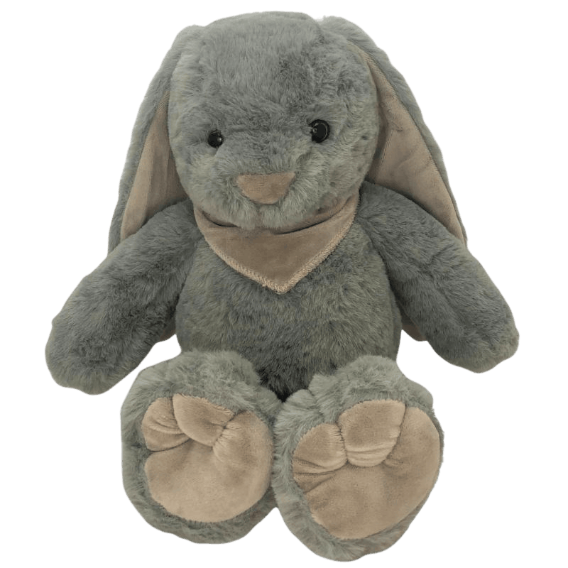 Personalised Plush bunny grey ears (grey)