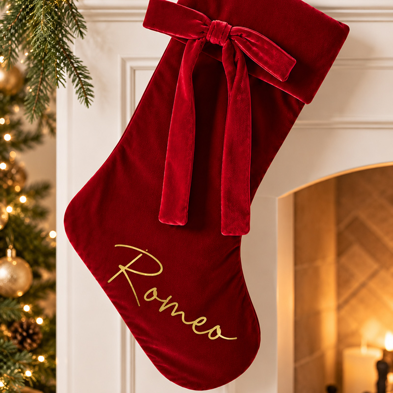 Personalised Red Christmas Stocking