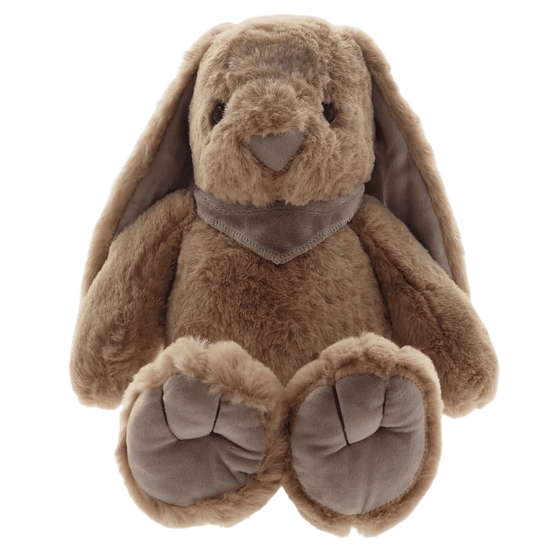 Personalised Plush bunny grey ears (tan)